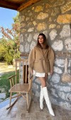 Camel İki Düğmeli Manto L