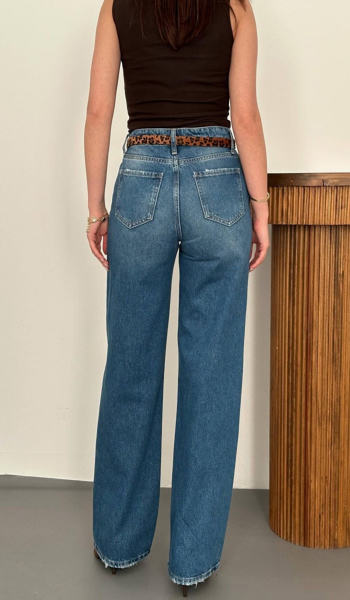 Lacivert Comfy Jeans Pantolon L