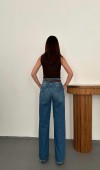 Lacivert Comfy Jeans Pantolon L
