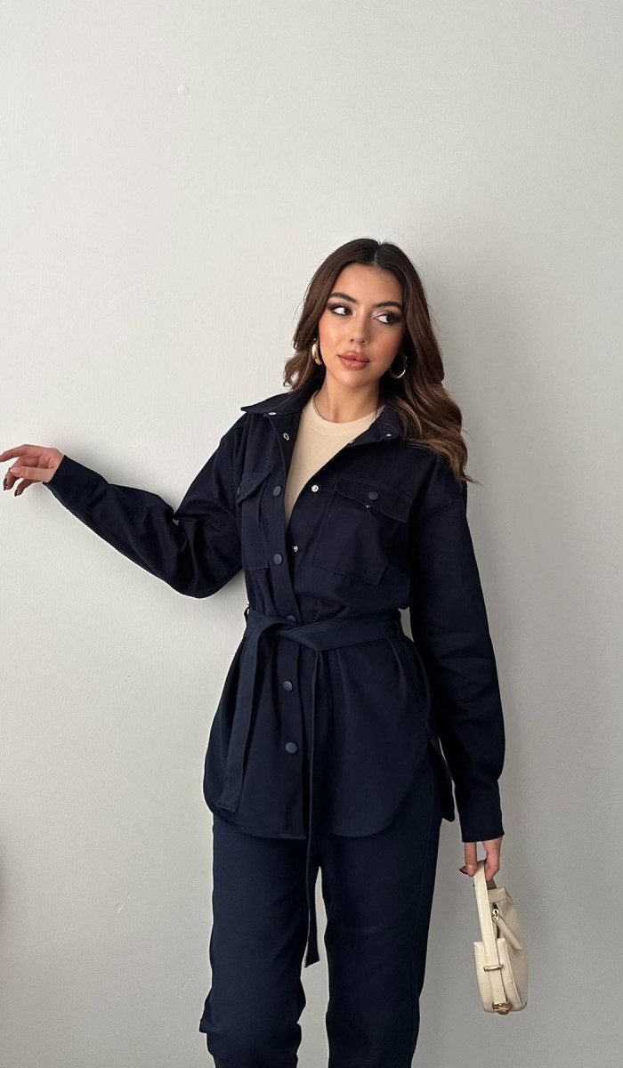 Lacivert Gabardin Takım L