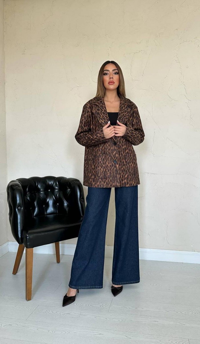 Leopar Leopar Ceket L