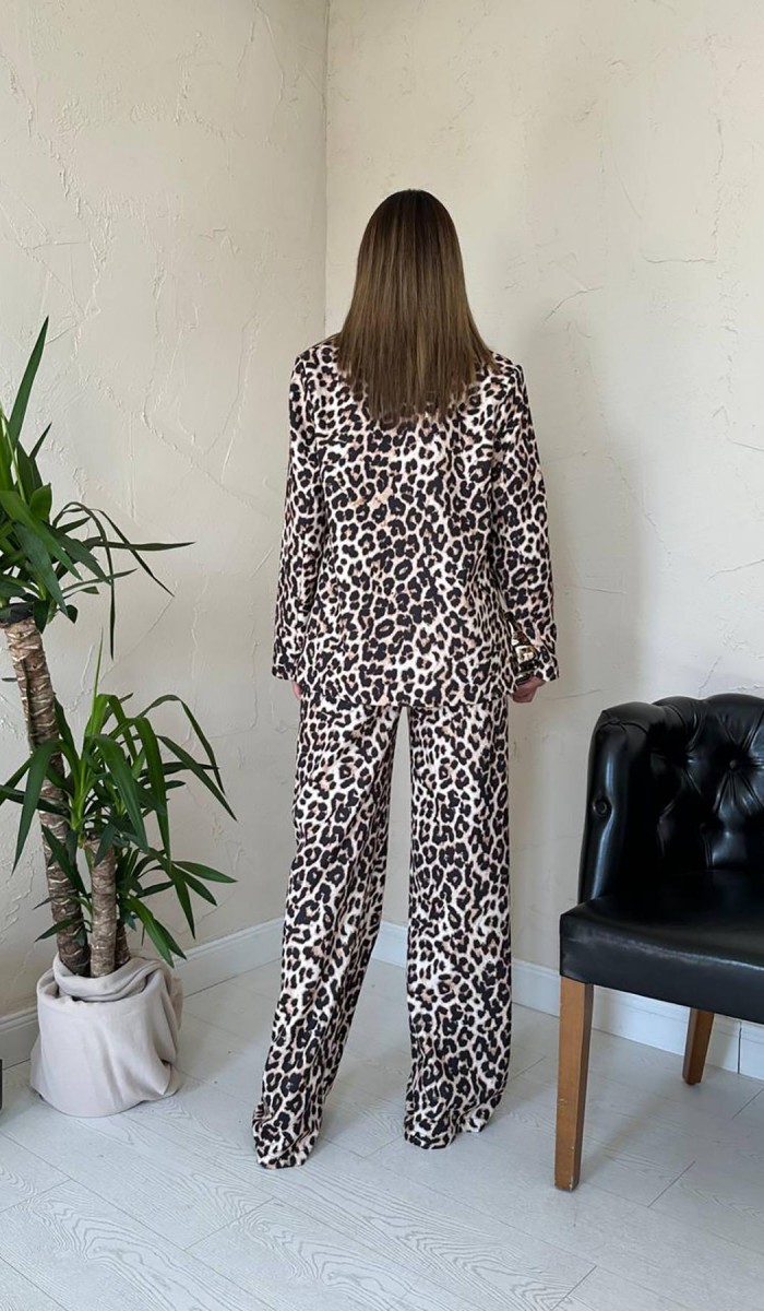 Leopar Leopar Desenli 3Lü Takım L