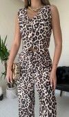 Leopar Leopar Desenli 3Lü Takım L