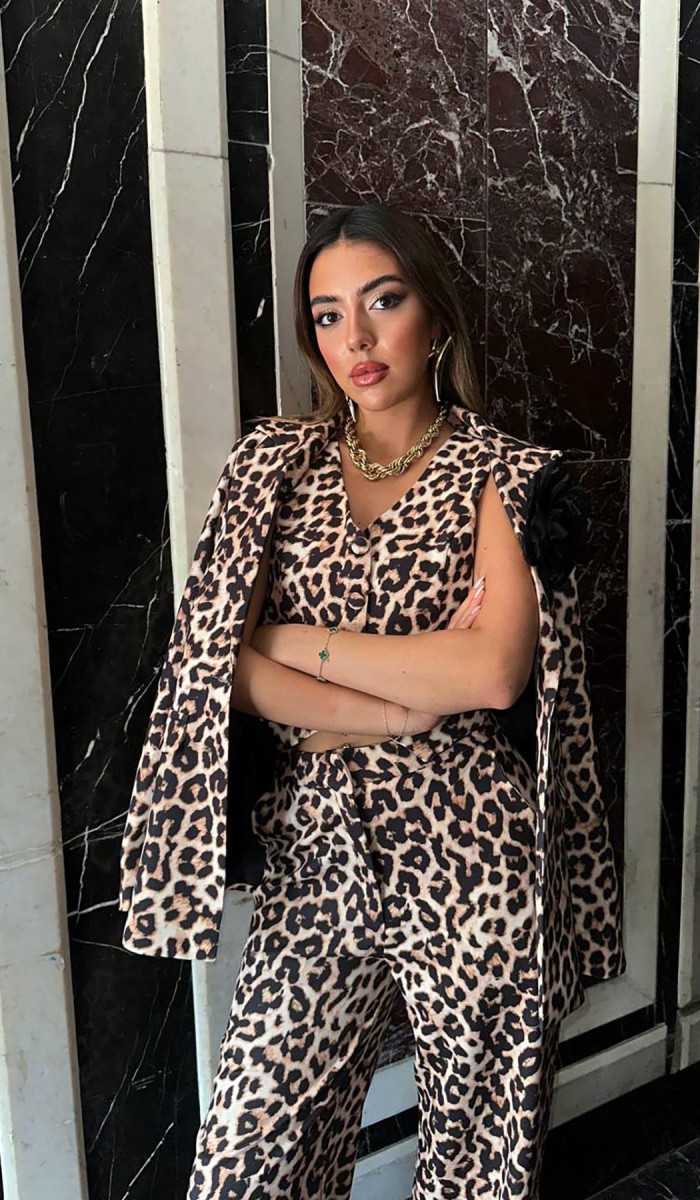 Leopar Leopar Desenli 3Lü Takım L