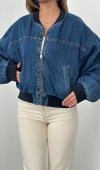 Mavi Kot Bomber Ceket L