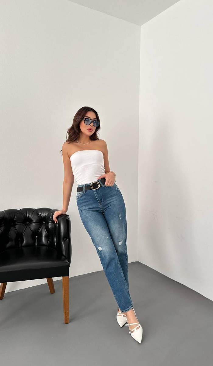 Mavi Lazer Kesim Jeans Pantolon L