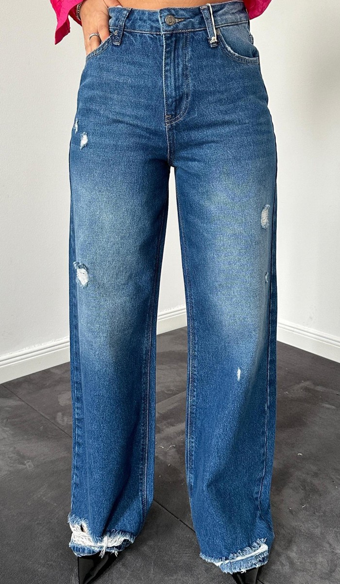 Mavi Palazzo Lazerli Jeans Pantolon L