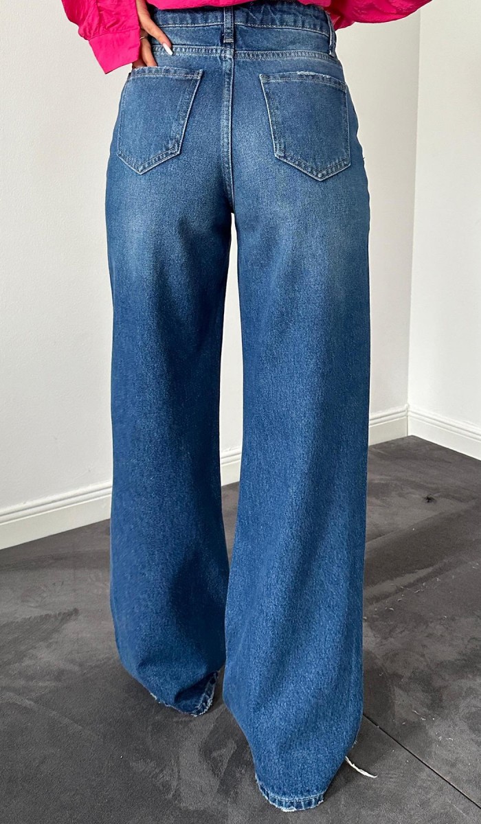 Mavi Palazzo Lazerli Jeans Pantolon L