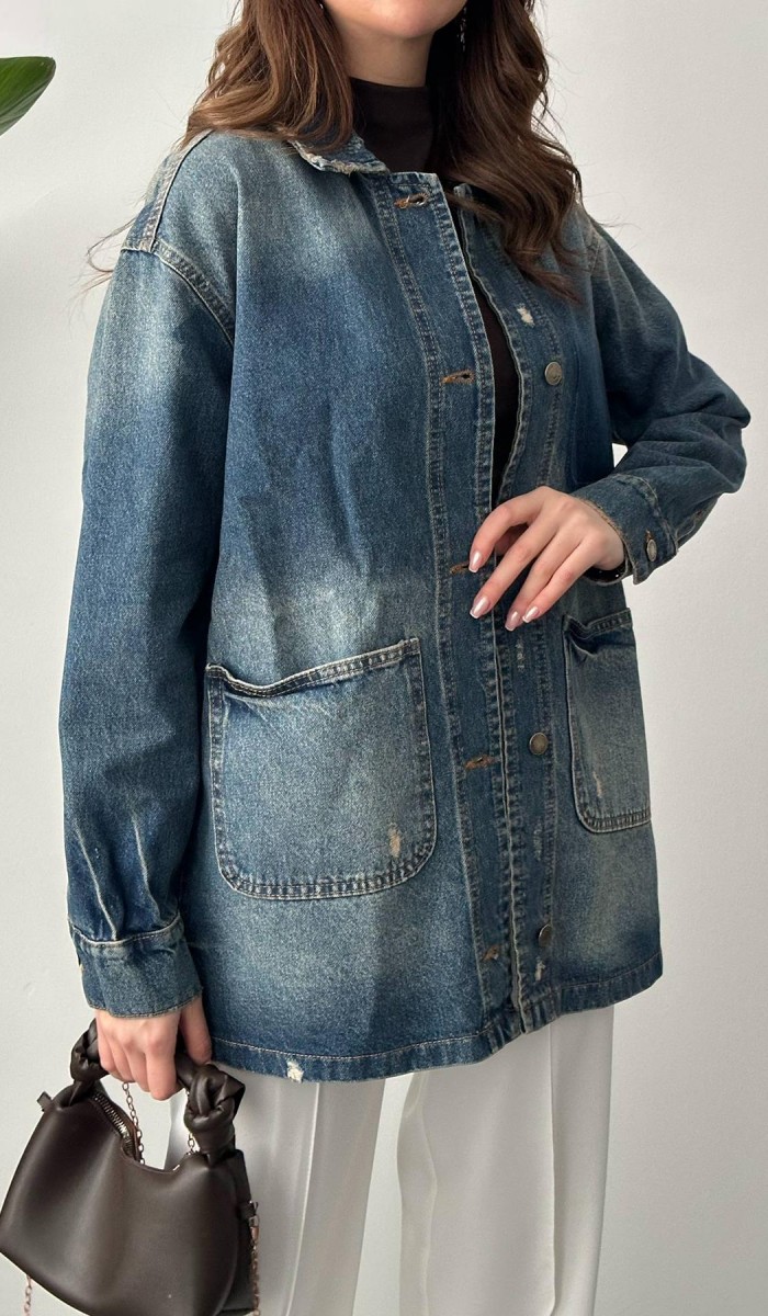 Mavi Vintage Kot Ceket L