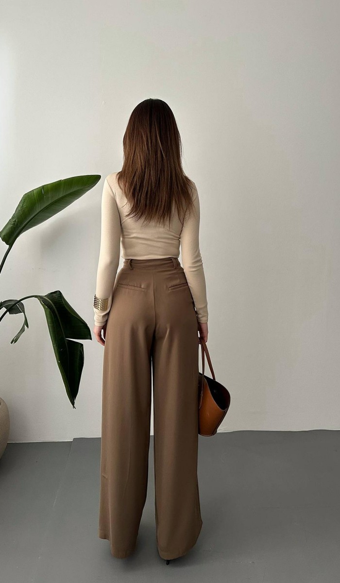 Mocca Pileli Comfort Pantolon L