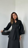 Siyah Gül Detaylı Takım L