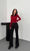 37412 - Siyah İspanyol Tayt L Siyah İspanyol Tayt L