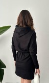 Siyah Sweatshirt Spor Elbise L