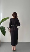 Siyah Topshop Yırtmaçlı Elbise L