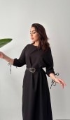 Siyah Topshop Yırtmaçlı Elbise L