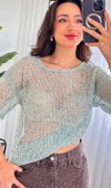 Pul Payet Geçişli Toptan Mint Bluz Mint Yeşili