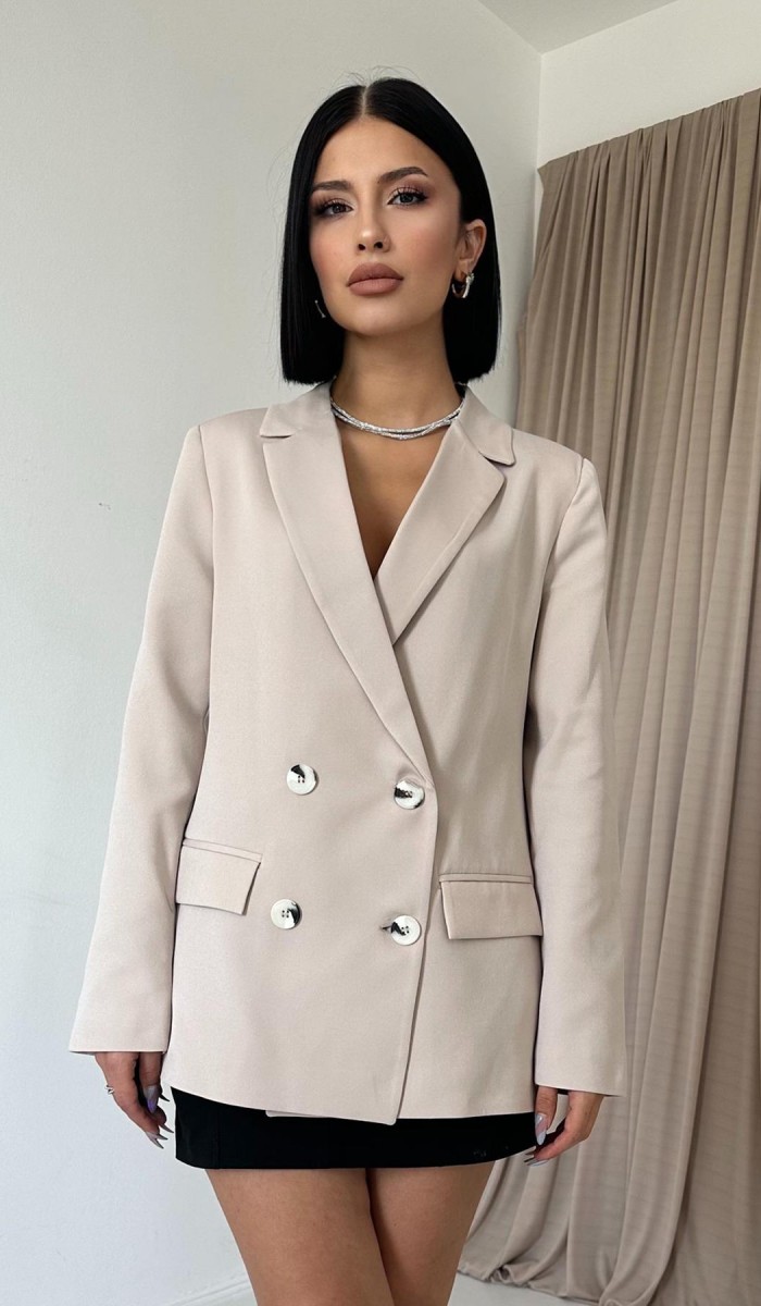 Blazer Ceket - Bej