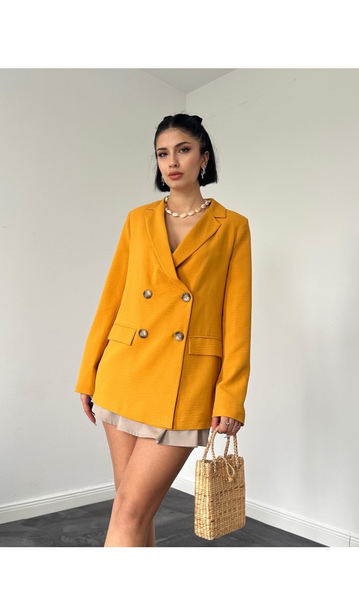 Blazer Ceket - Hardal Blazer Ceket - Hardal