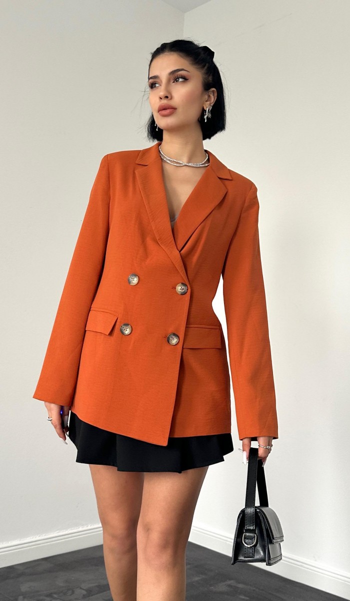 Blazer Ceket - Kiremit