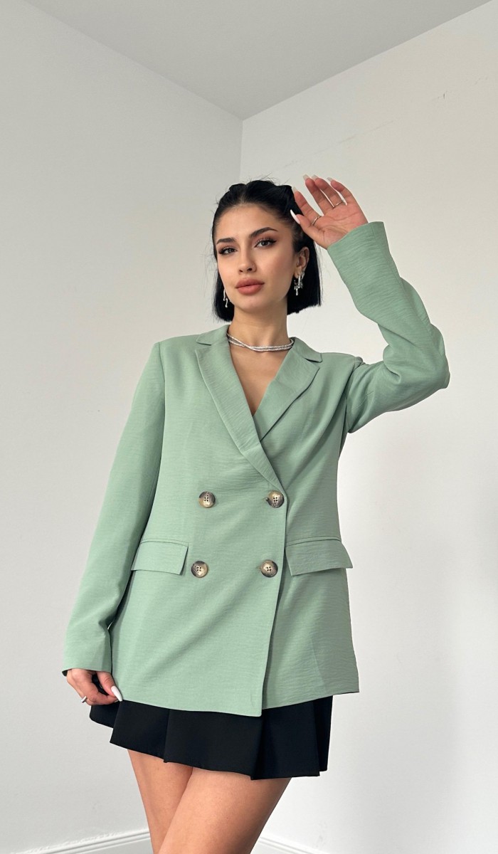 Blazer Ceket - Mint
