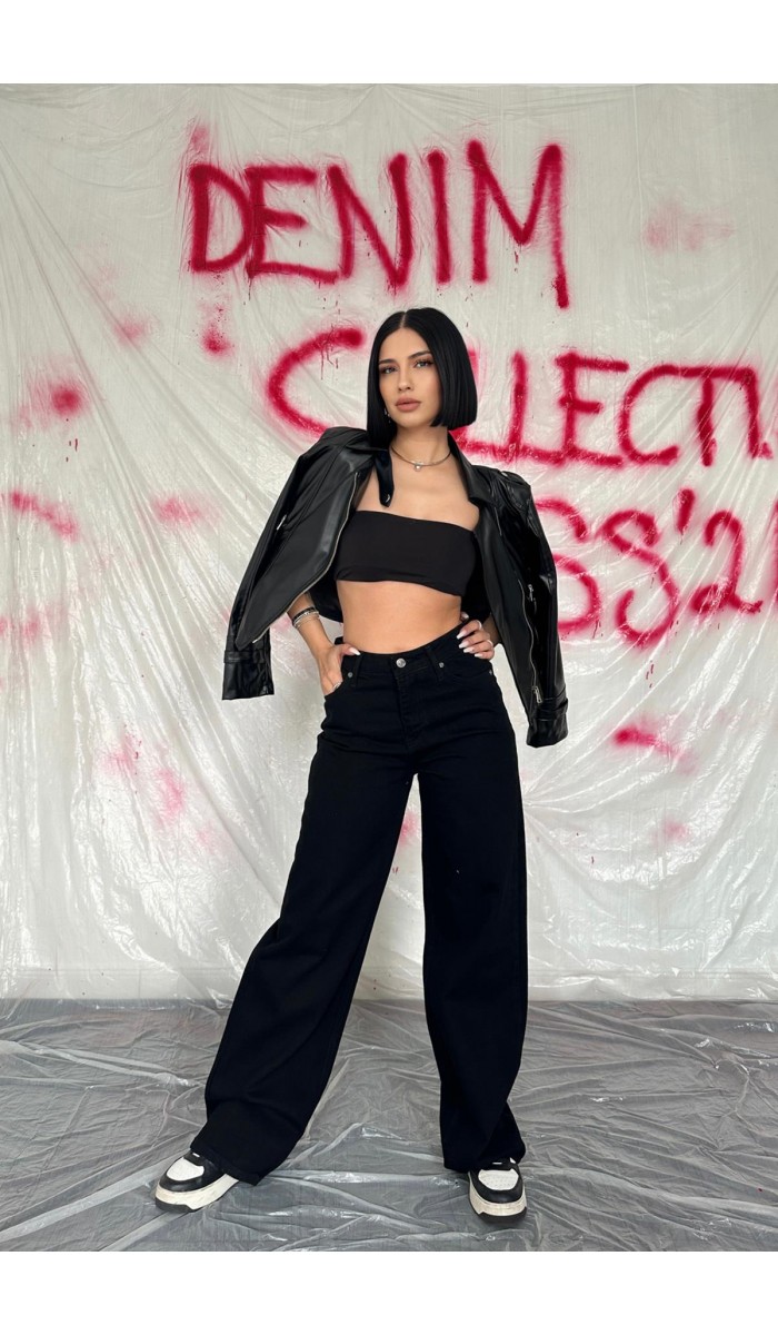 Comfy Jeans Pantolon - Siyah