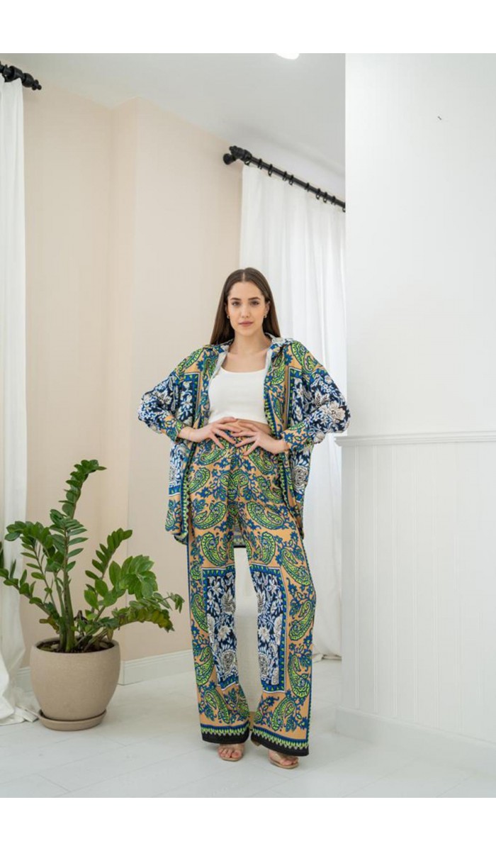 Gömlek Ve Pantolon Takım - Renkli