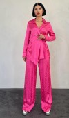 Jakarlı Biye Takım - Pembe TAKIM
