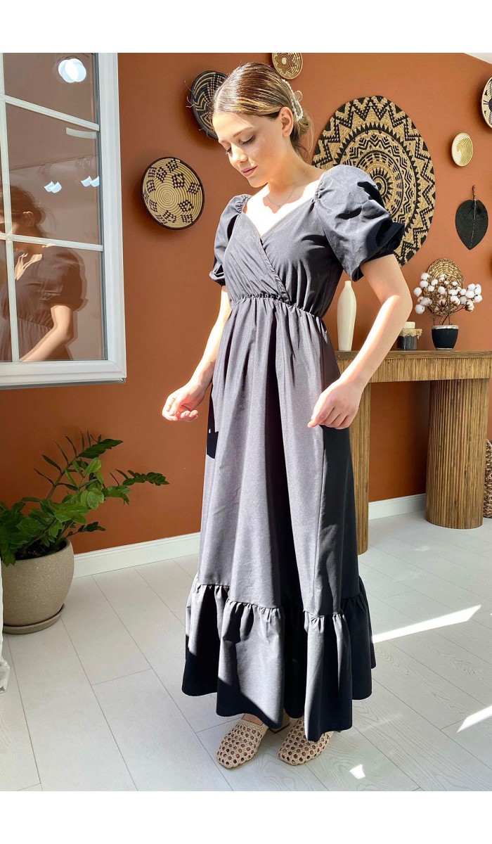 Poplin Elbise - Siyah Poplin Elbise - Siyah