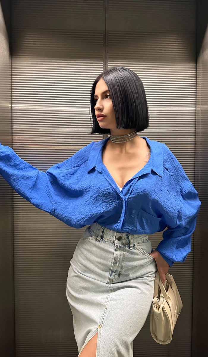 Tek Cepli Bedensiz Cruz Gömlek - Saks